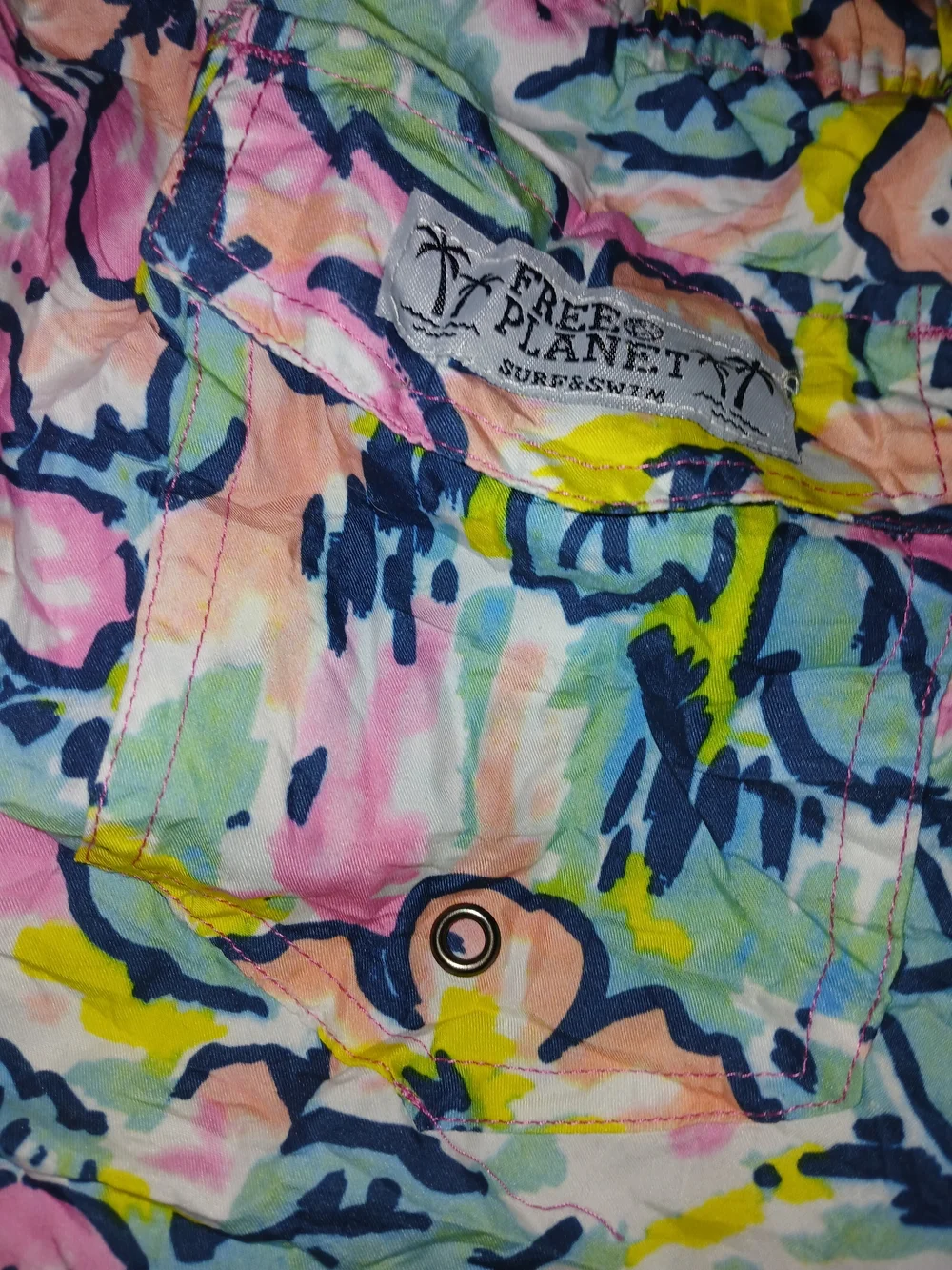 Men's Floral Swim Trunks - Pastel Multi